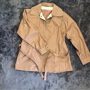 Vintage Rain Shedder by Ken Merritt Tan Trench Jacket